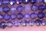 CTG1330 15.5 inches 3mm faceted round iolite beads wholesale