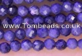 CTG1333 15.5 inches 2mm faceted round sapphire beads wholesale