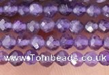 CTG1341 15.5 inches 2mm faceted round amethyst gemstone beads