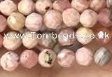 CTG1358 15.5 inches 4mm faceted round rhodochrosite beads