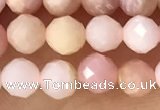 CTG1365 15.5 inches 5mm faceted round pink opal gemstone beads