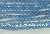 CTG137 15.5 inches 3mm round tiny blue agate beads wholesale