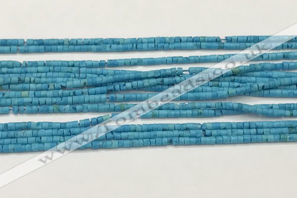 CTG1372 15.5 inches 1.5*2mm heishi tiny blue turquoise beads