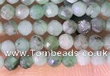 CTG1387 15.5 inches 2mm faceted round tiny emerald beads