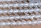 CTG1400 15.5 inches 2mm faceted round white crystal beads wholesale