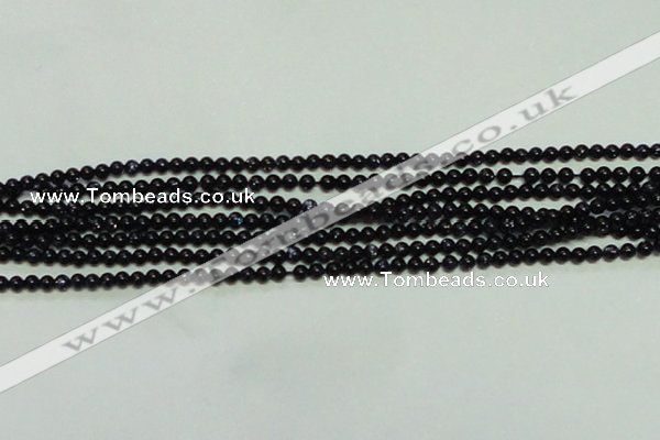 CTG143 15.5 inches 3mm round tiny blue goldstone beads wholesale