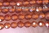 CTG1438 15.5 inches 2mm faceted round orange garnet beads wholesale