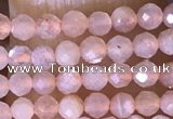 CTG1453 15.5 inches 2mm faceted round moonstone beads wholesale