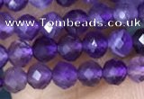 CTG1484 15.5 inches 3mm faceted round amethyst gemstone beads