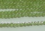 CTG149 15.5 inches 3mm round tiny peridot gemstone beads wholesale