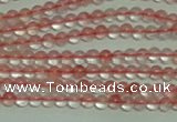 CTG154 15.5 inches 3mm round tiny cherry quartz beads wholesale