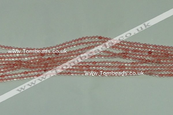 CTG154 15.5 inches 3mm round tiny cherry quartz beads wholesale