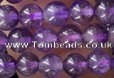 CTG1584 15.5 inches 4mm round amethyst gemstone beads wholesale