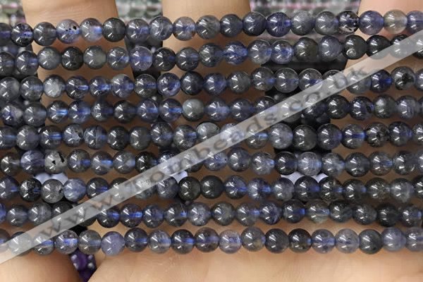 CTG1591 15.5 inches 4mm round iolite gemstone beads wholesale