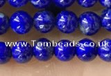 CTG1598 15.5 inches 4mm round lapis lazuli beads wholesale