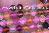 CTG1658 15.5 inches 2.5mm faceted round tiny tourmaline beads