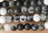 CTG2026 15 inches 2mm,3mm black & white jasper beads