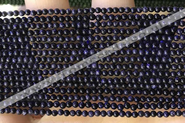 CTG2036 15 inches 2mm,3mm blue goldstone beads wholesale