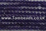 CTG205 15.5 inches 3mm faceted round tiny amethyst gemstone beads