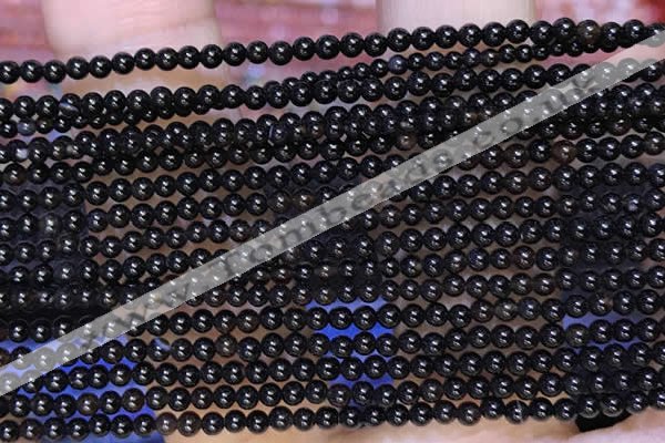 CTG2060 15 inches 2mm,3mm black agate gemstone beads