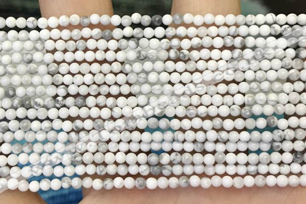 CTG2087 15 inches 2mm,3mm natural white howlite gemstone beads