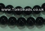 CTG21 15.5 inches 6mm round B grade black agate beads wholesale