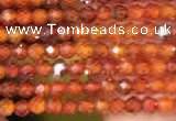 CTG2100 15 inches 2mm faceted round tiny quartz glass beads