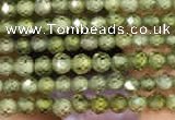 CTG2102 15 inches 2mm faceted round tiny quartz glass beads