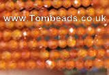 CTG2108 15 inches 2mm faceted round tiny quartz glass beads