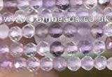 CTG2127 15 inches 2mm,3mm faceted round purple fluorite gemstone beads