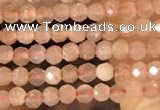 CTG2138 15 inches 2mm,3mm faceted round sunstone gemstone beads