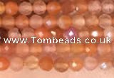 CTG2142 15 inches 2mm,3mm faceted round golden sunstone beads