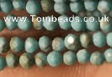 CTG2149 15 inches 2mm,3mm faceted round synthetic turquoise beads