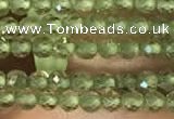 CTG2157 15 inches 2mm,3mm faceted round olive quartz gemstone beads