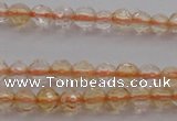 CTG221 15.5 inches 3mm faceted round tiny citrine beads