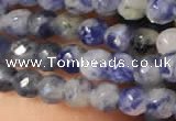 CTG2216 15 inches 2mm,3mm faceted round sodalite gemstone