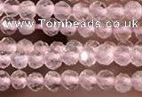 CTG2248 15 inches 2mm faceted round rose quartz beads