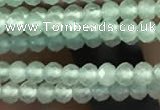 CTG2249 15 inches 2mm faceted round natural prehnite beads