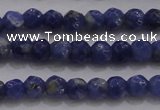 CTG227 15.5 inches 3mm faceted round tiny sodalite gemstone beads