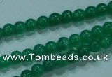 CTG23 15.5 inches 3mm round tiny green agate beads wholesale