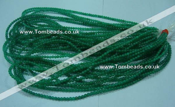 CTG23 15.5 inches 3mm round tiny green agate beads wholesale