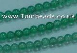 CTG24 15.5 inch 3mm round tiny pale green agate beads wholesale