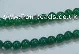 CTG25 15.5 inches 4mm round tiny green agate beads wholesale