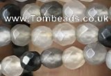 CTG2507 15.5 inches 4mm faceted round quartz beads wholesale