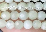 CTG2516 15.5 inches 4mm faceted round jade beads wholesale