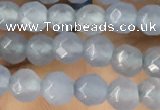 CTG2530 15.5 inches 4mm faceted round agate beads wholesale