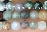 CTG2533 15.5 inches 4mm faceted round Indian agate beads