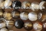 CTG2538 15.5 inches 4mm faceted round agate beads wholesale