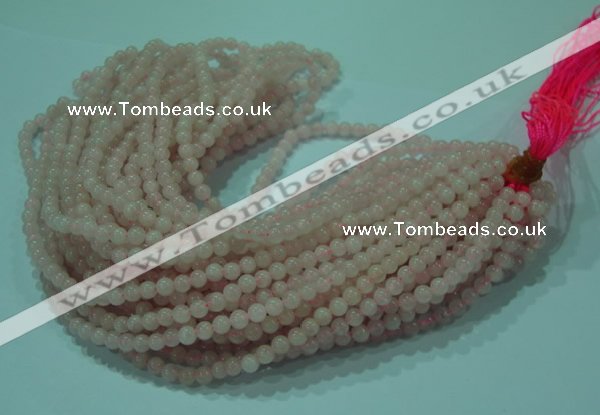 CTG26 15.5 inches 4mm round tiny rose quartz beads wholesale