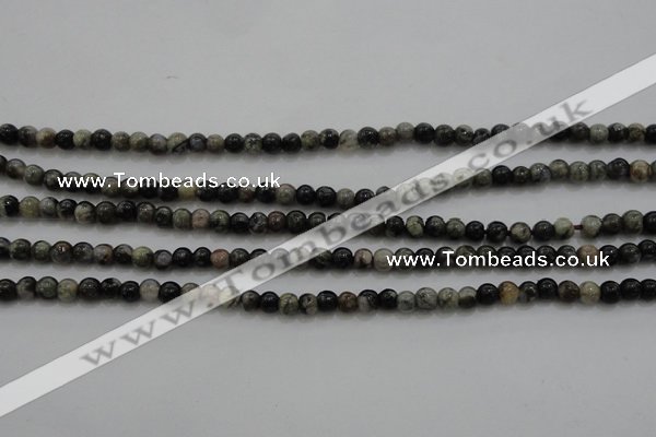 CTG264 15.5 inches 3mm round tiny grey opal gemstone beads